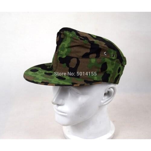 REVERSIBLE WWII German Elite Camo Hat&Cap Plane Tree Color