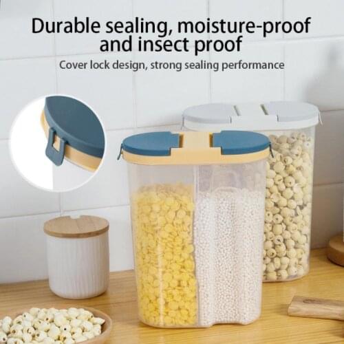 Food Storage Container Spice Jar Set Refrigerator Kitchen Box Bulk Sealed Cans Refrigerator Vacuum Transparent Organizer Bottles