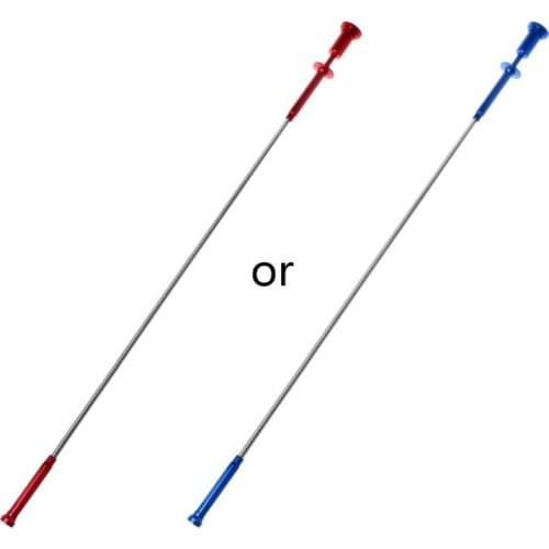 Flexible Pick Up Tool Magnet 4 Claw LED Light Magnetic Long Spring Grip Home Toilet Gadget Sewer Cleaning Pickup Tools F12 20