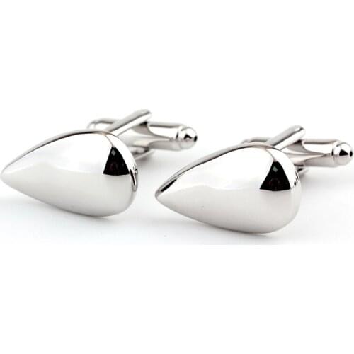 Environmental protection electroplating metal droplet shape cufflinks cuff factory direct sale free shipping