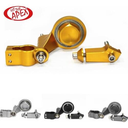 Motorcycle Stabilizer Steering Damper Bracket Mount Holder Kit Compatible for YAMAHAYZFR6 YZF R6 2006-2016 CNC Cutting Aluminum