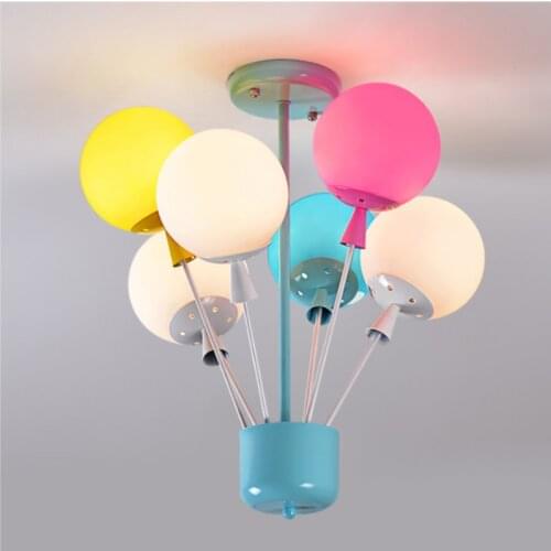 Cartoon Pendant Lights Balloon Flying House Hanging Lamp Children Room Bedroom Livin Groom Decor Lights Modern LED Pendant Light