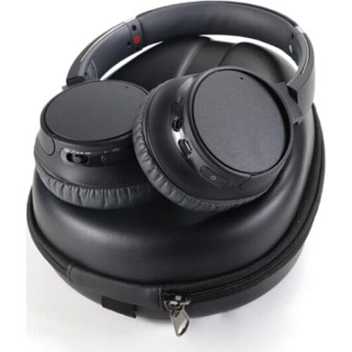 H05A Anti-slip PU Leather Storage Bag Portable Hard Shell Carrying Case for S-ony WH-CH700N Headphones