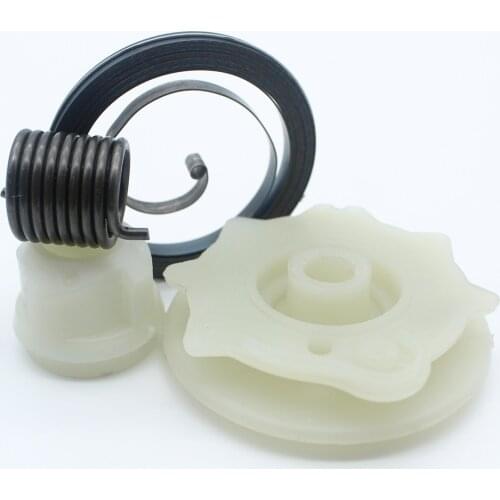 Recoil Rewind Pull Starter Spring Pulley Hub Kit For HUSQVARNA 142 137 E 142E 137E Petrol Chainsaws Replace Parts