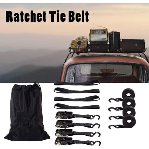 Ratchet Tie-Down Strap Motorcycle Fixed Heavy Cargo Trailer Transportation For Car Motorcycle Bike Rope