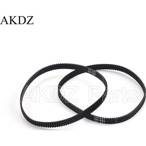 2MGT 2M 2GT Synchronous Timing belt Pitch length 254 width 6mm/9mm Teeth 127 Rubber closed