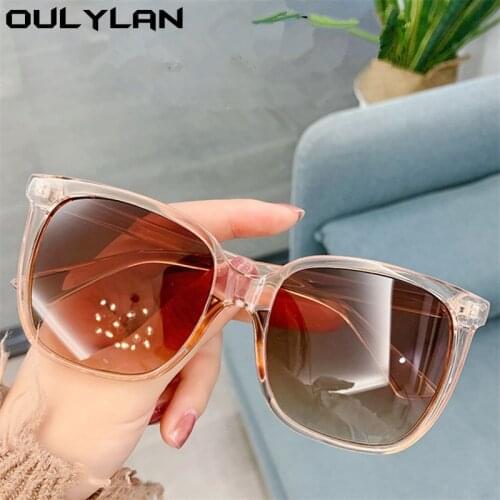 Oulylan Classic Vintage Square Sunglasses Women Oversized Sunglass 2021 Men Retro Black Luxury Design Sun Glasses Shades UV400