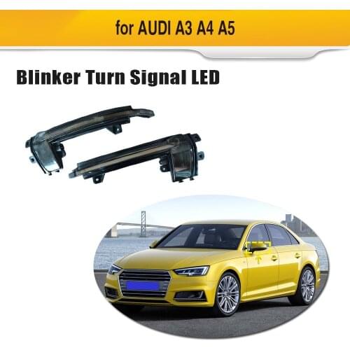 Car Rearview Mirror Indicator Dynamic Turn Signal LED Light For Audi A3 S3 8P 2010-2012 A4 S4 RS4 B8 8K B8.5 A5 S5 RS5 2011-2015