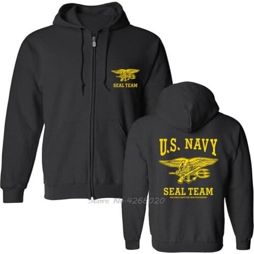 U.S. NAVY SEAL TEAM Hoodie Only Easy Day Was Yesterday B/Y Hoodie Print Mens Fleece Hoodies Sweatshirt Hip Hop Hoody Coat