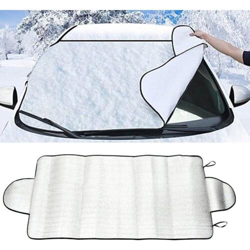 Universal Auto Car Fornt Rear Windshield Reflective Cover Sun Shade Protector Winter Snow Ice Rain Dust Frost Cover Protector