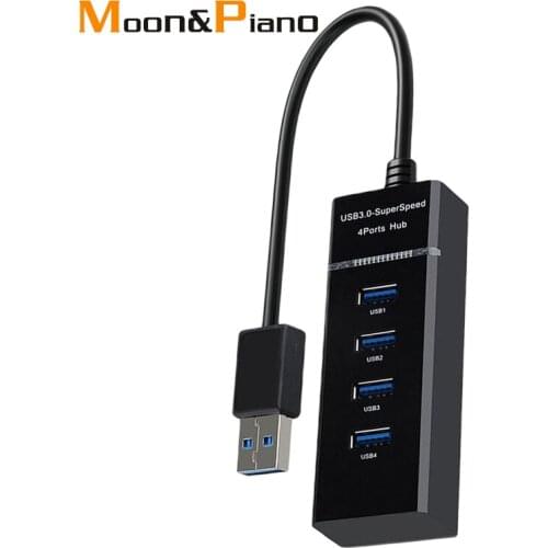 USB 3.0 hub 4 Port Adaptor 5Gbps High Speed Transmission Rate Camera Keyboard Desktop PC Multi USB Splitter Expansion Adapter