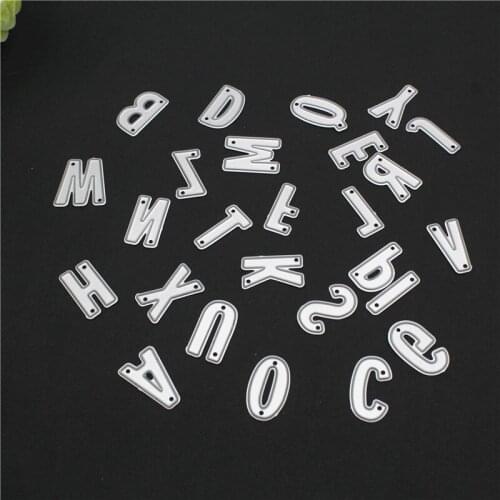 Uppercase Letter Mould DIY Metal Cutting Knife Mould Paper Art Greeting Cards Scrapbook Album Crafts Decoration Embossing Moulds