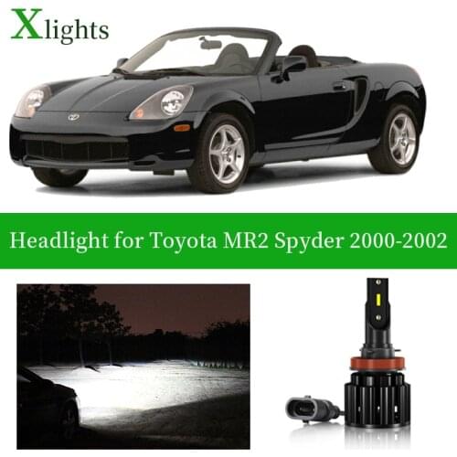 Xlights Led Headlight Bulb For Toyota MR2 Spyder 2000 2001 2002 Low High Beam Canbus Car Headlamp Lamp Light Accessories White