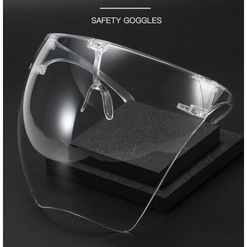 One-Piece High-Definition Transparent Anti-Fog Splash-Proof Protective Mask Detachable Nose Pads Multi-Color Full Face Screen