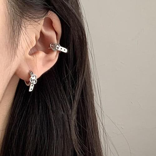 VENTFILLE 925 Sterling Silver Stud Earrings for Women Fashion Geometry Simplicity Hypoallergenic Jewelry Accessories