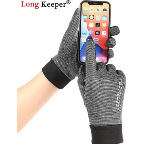 Winter Warm Touch Screen Gloves for Men Windproof Outdoor Sport Cycling Glove For Bike Bicycle Scooter Motorcycle Non-Slip Glove