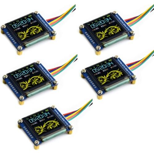 5pcs 1.5inch RGB OLED Display Module SSD1351 128X128 IIC Coloful LCD Screen for Arduino Raspberry Pi STM32 3.3V-5V 16-bit