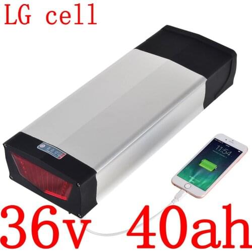 36V 1000W Ebike Scooter Battery 36V 40AH lithium battery use LGcell 36V 30AH 35AH 40AH electric bicycle battery with 5A charger