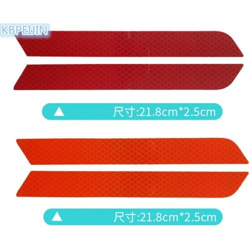 Accessories car Bumper/Wheel eyebrow Safety Reflective Strips Sticker for Opel Mokka zafira corsa astra insignia vectra 2pcs