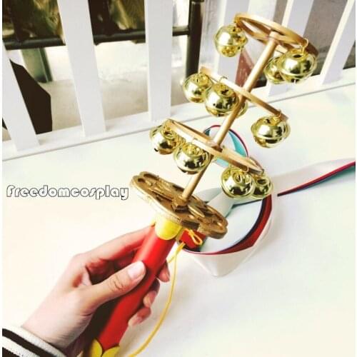 Free shipping Kamisama Kiss Heroine Nanami Momozono Kagura Suzu Cosplay Bell stick necklace hairpin mask