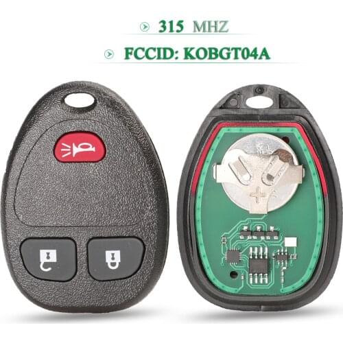 Bilchave 10pcs 315Mhz Remote Key 3B For Chevrolet HHR Uplander Pontiac Montana SV6 Saturn Relay Buick Terraza 2005 2006 KOBGT04A