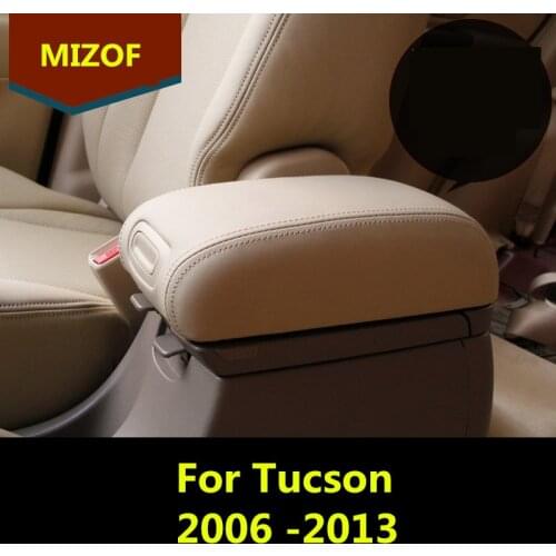 Customzied Colors Microfibre Leather Center Armrest Cover For Hyundai Tucson 2006 07 08 09 10 11 12 2013 AAB116