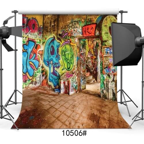 Photography Backgrounds for Photo Studio Indoor Graffiti Wall Vinyl Cloth Portrait Photo Backdrops for Wedding Kids Baby