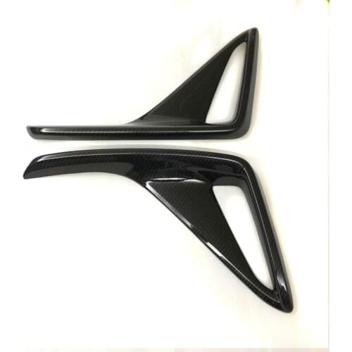 Car body ABS Chrome/Carbon fiber cover trim back tail rear fog light lamp frame stick part 2pcs For TOYOTA C-HR CHR 2017 2018