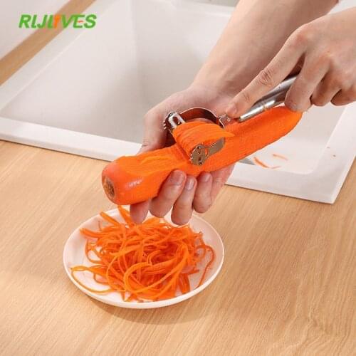 Kitchen Accessories Cooking Tools Multifunction Stainless Steel Peeler Vegetable Peeler Double Planing Grater