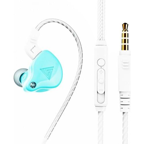 QKZ AK6-X 1.2m Wired Earphone In-ear HiFi Heavy Bass Line Control Headphone with Mic for Music наушники проводные