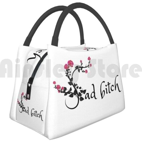 Portable Insulation Bag Sad Sad Depression Aesthetic 90S 80S Retro Vintage Sadness Emotions