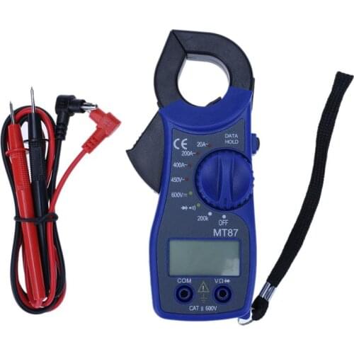 MT87 Clamp Type Portable Digital Multimeter LCD AC/DC Voltmeter Electric Voltage Resistance Tester Instrument Multitester