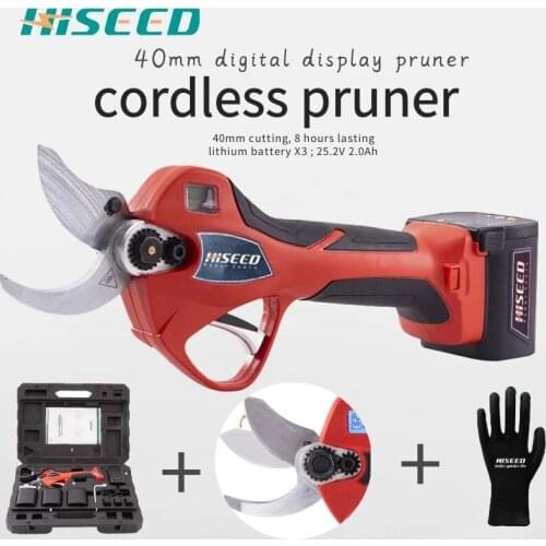 Factory supplier 40mm cutting light weight professional 25.2V cordless Pruner