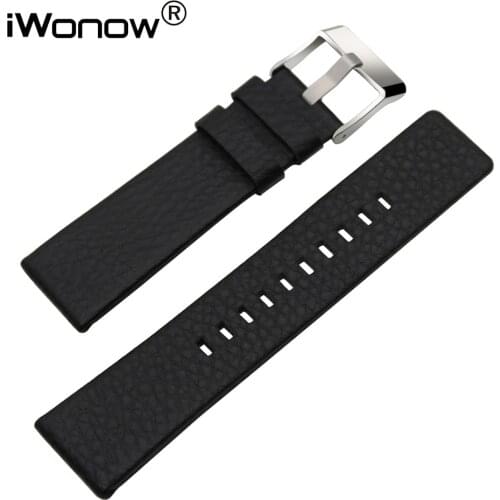 24mm 26mm Genuine Leather Watchband +Tool for Panerai PAM Watch Band Stainless Steel Buckle Strap Wrist Bracelet Black Brown