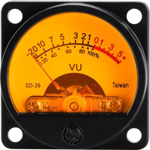 VU DB Meter Stereo Audio Amplifier Board level Indicator Audio Meter SD-39 Analog Panel Backlight Adjustable with Driver Board