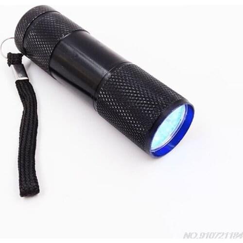 9W UV Resin Curing Lamp Light 9 LED 395nm UV Resin Nail Dryer Blacklight Flashlights Jewelry Tools D04 20 Dropshipping