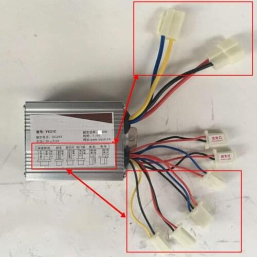 Universal Brushed Motor Controller YK31C 24V 36V 48V 500W Brushed Controller Box for Electric Bike Scooter Parts