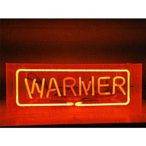 Warmer Acrylic Box Gift Neon Signs Real Glass Tube Beer Bar Pub Bedroom Wall Homeroom Girlsroom Party Decor Lamp 14"x5"