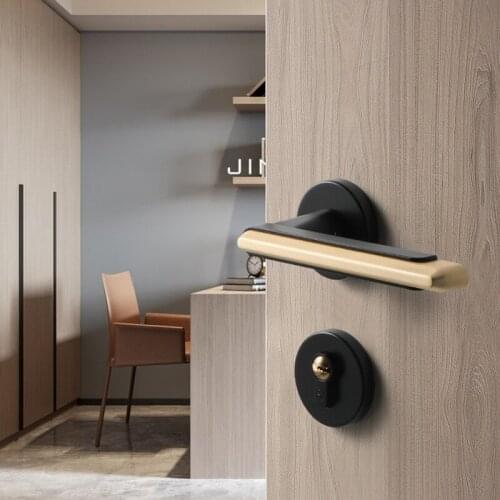 Interior Zinc Alloy Split Mechanical Door Lock Household Silent Anti-theft Door Locks High Quality Furniture Hardware Supplies