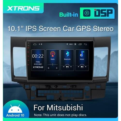 XTRONS 10.1" IPS Android Q Car Stereo Player GPS DVR Radio for Mitsubishi Lancer 2007 2008 2009 2010 2011 2012-2017 DSP No DVD