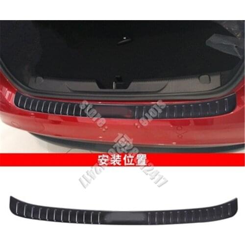 For Jaguar XE 2015-2018 Car styling stainless steel Rear Bumper Protector Sill Trunk Tread Plate Trim rear styling