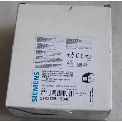 1PCS SIEMENS 3TK2828-1BB40 24VDC SAFETY RELAY IN BOX -NEW