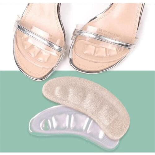 2Pcs Non-slip Insoles Sticker for High Heels Flip Flop Sandals Silicone Women Elegant Self-adhesive Foot Patch Gel Forefoot Pad