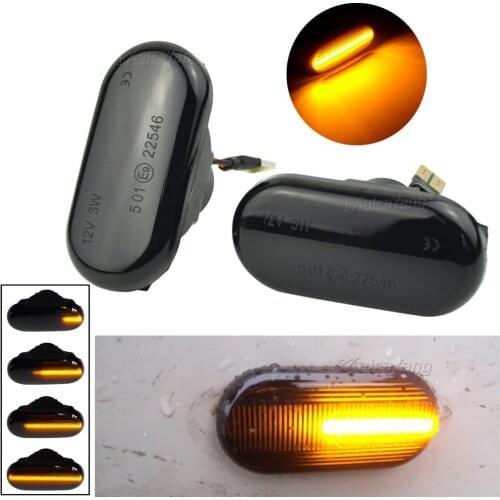 2PCS Sequential LED Dynamic Turn Signal Side marker Light For Nissan Cube Z11 Camiones D40 Dualis J10 Frontier Fairlady Livina