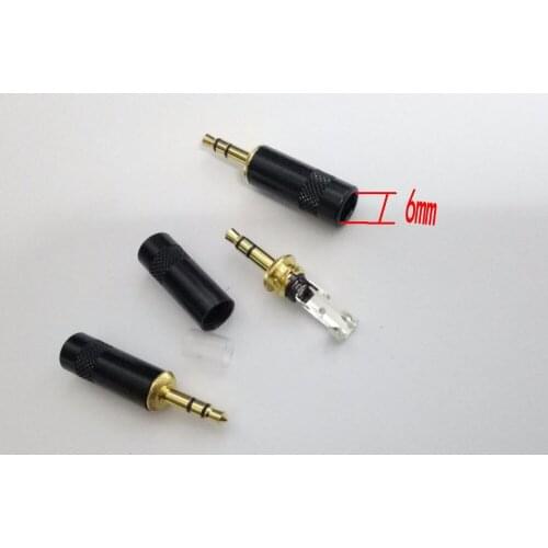 20pcs high quality copper 3.5mm Audio Gold-Plated headphone plug Cable Audio connector New