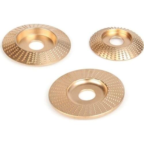 3Pcs Wood Grinding Wheel Rotary Disc Sanding Woodworking Carving Abrasive Disc Tools for Angle Grinder Bore 22mm