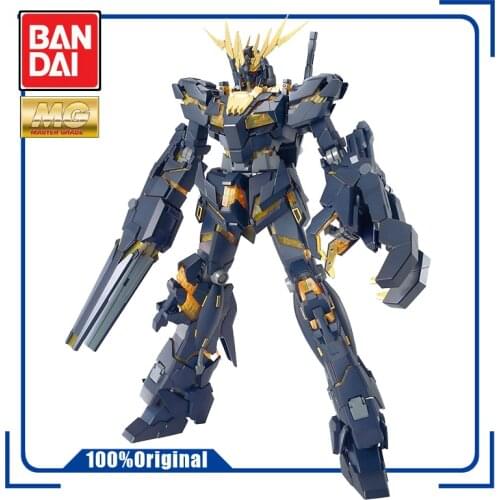 BANDAI MG 1/100 RX-0 Unicorn Gundam 02 Banshee Assembling Model Action Toy Figures Childrens Gifts