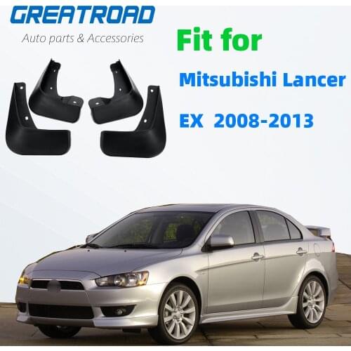 4Pcs Car Front Fender Flares Rear Splash Guards Mud Flaps Mudguards for Mitsubishi Lancer EX 2008 2009 2010 2011 2012 2013