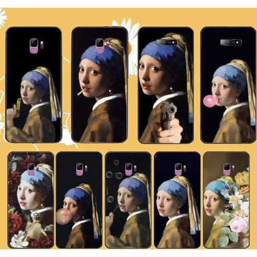 Girl With A Pearl Earring Vermeer Phone Case For Samsung galaxy S 9 10 20 A 10 21 30 31 40 50 51 71 s note 20 j 4 2018 plus