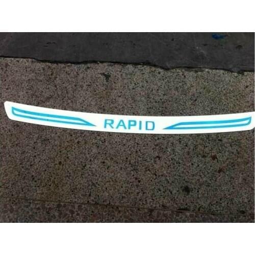 For Skoda Rapid 2013 2014 2015 2016 2017 2018 2019High quality stainless steel rear windowsill panel,Rear bumper Protector Sill